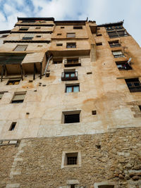 Low angle view of building. casas colgadas cuenca 