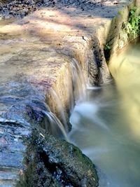 Scenic view of waterfall