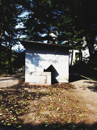 Built structure with trees in background