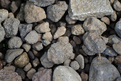 Full frame shot of stones