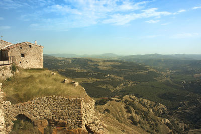 Aerial view of a building