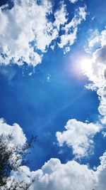 Low angle view of clouds in sky