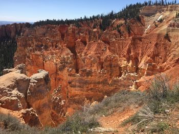 View of rock formations