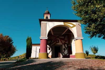 Low angle view of building against sky