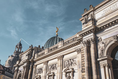 Low angle view of historical building against sky