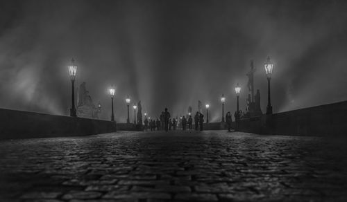 View of people at night
