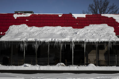 House on snow