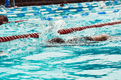 Close-up of swimming pool