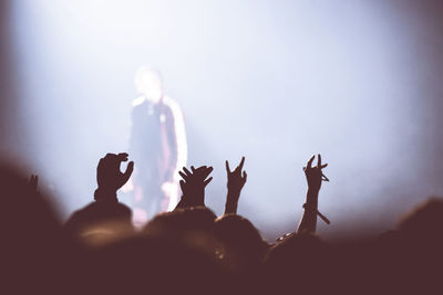 Crowd at music concert