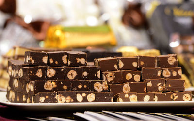 Close-up of chocolate cake