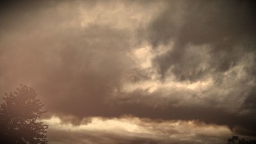 Low angle view of storm clouds in sky