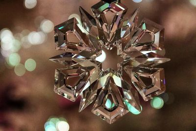 Close-up of illuminated christmas lights