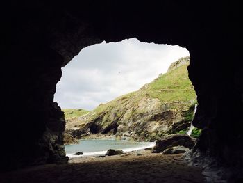 Rocks in sea