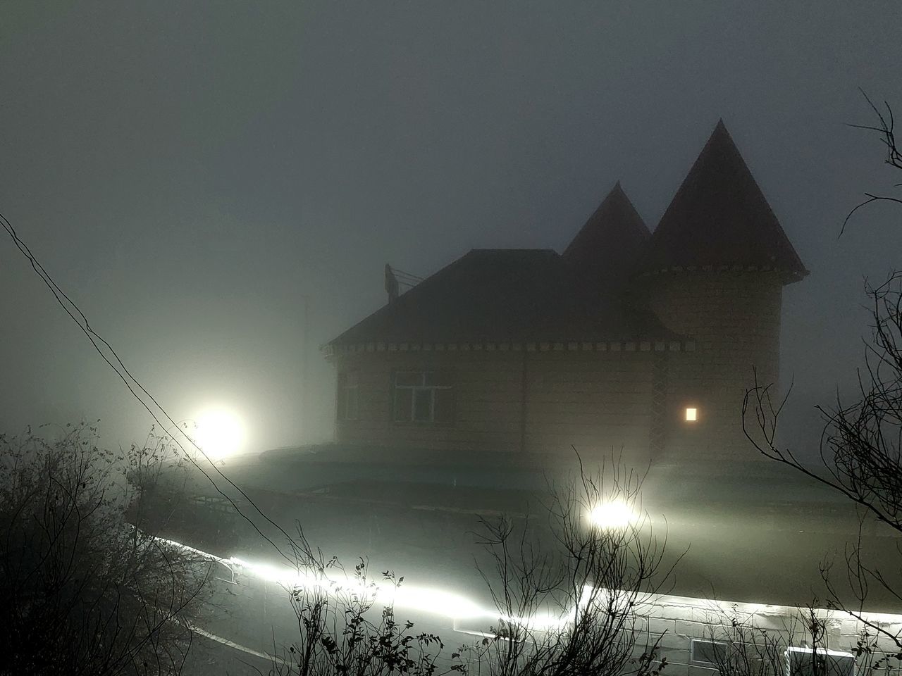 туман замок