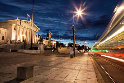 City street at night