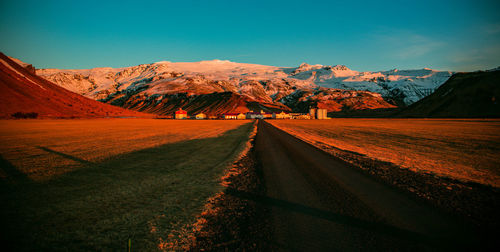 Road passing through landscape