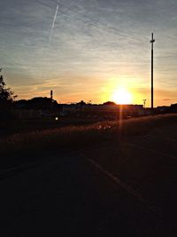 Road at sunset