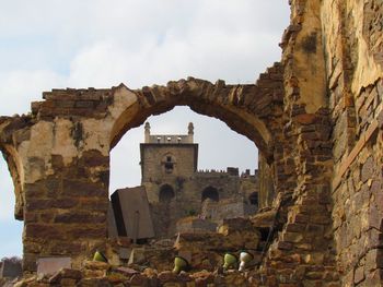 Low angle view of historical building