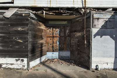 View of abandoned building