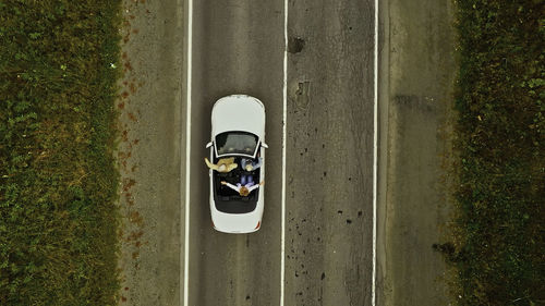 high angle view