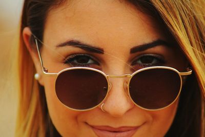 Close-up portrait of young woman
