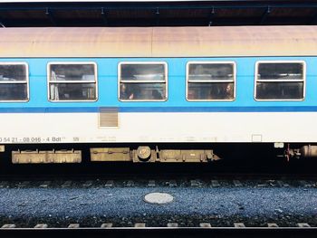 Train at railroad station