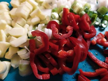 Close-up of red bell peppers