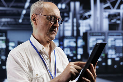 Young man using mobile phone