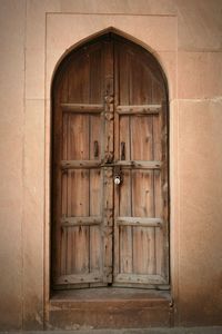 Close-up of closed door