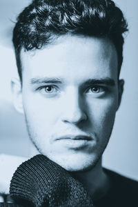 Close-up portrait of young man