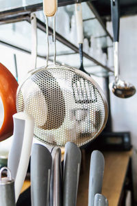 Detail image of kitchen utensils background