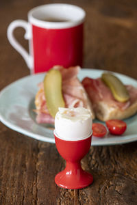 Close-up of drink on table