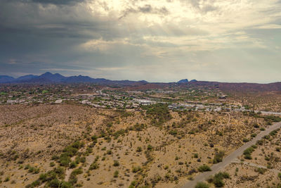Scenic view of landscape against sky