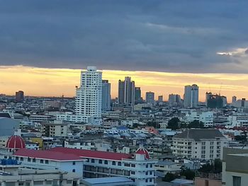 Cityscape at sunset