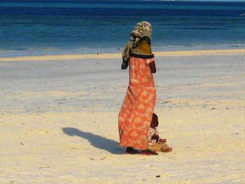 Woman on beach