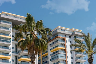 Row of apartment houses in alanya, turkey. 