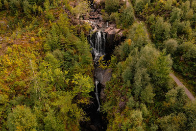 Victoria falls near gairloch. they are located in a national nature reserve