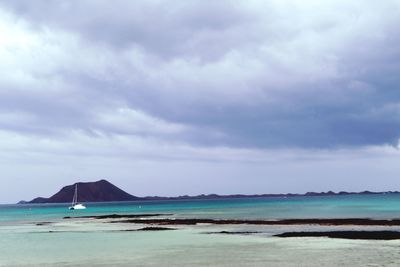 Scenic view of sea against sky