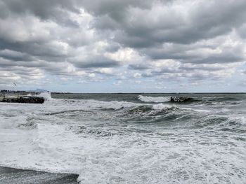 Scenic view of sea against sky