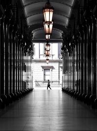 Man in corridor