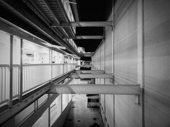 Narrow alley along buildings