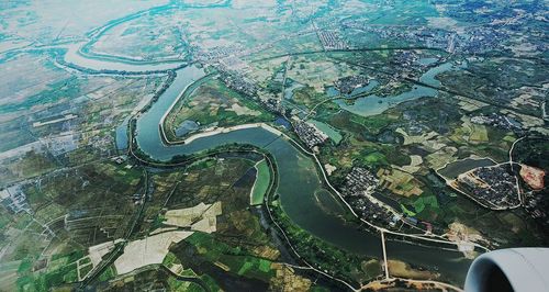 Aerial view of landscape