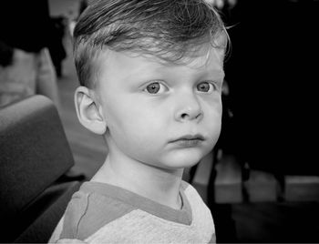 Close-up portrait of cute baby