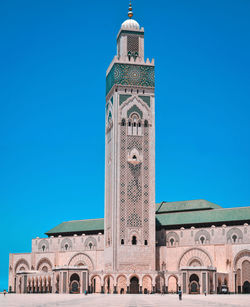 View of historic building against blue sky