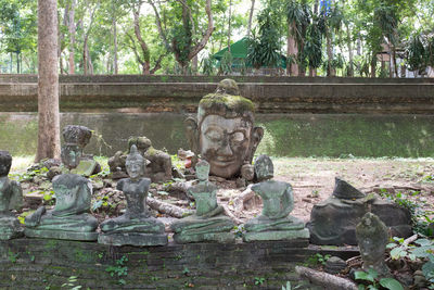 Statues in a temple