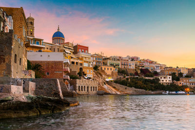 Vaporia district of ermoupoli town on syros island.