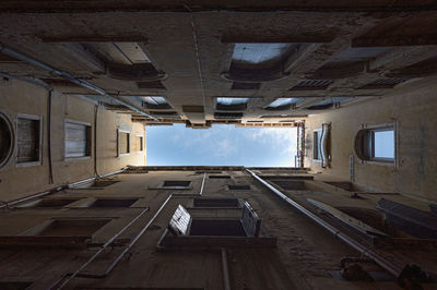 Directly below shot of a building in san marco square