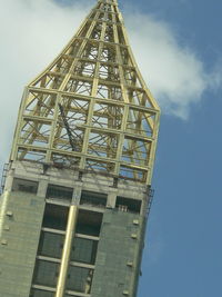 Low angle view of built structure against sky