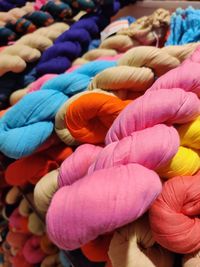 High angle view of multi colored candies