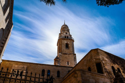 Low angle view of historical building against sky